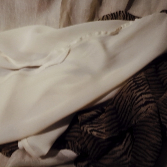 Liz Claiborne Animal Print Asymmetrical Skirt Sz 10 Fully lined Invisibl… - Picture 5 of 6